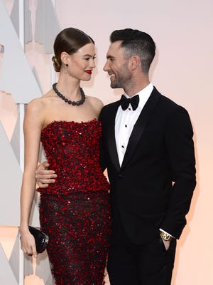 Adam Levine and Behati Prinsloo are too cute for words.