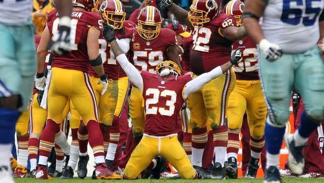 DeAngelo Hall, S, Redskins: Torn ACL, will miss remainder of season.