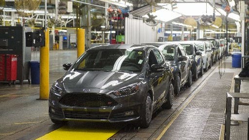 Ford told the UAW it would no longer produce the Focus and C-Max hybrid models at the Michigan Assembly plant after 2018.