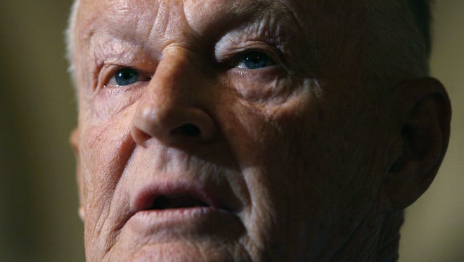 President Carter's former National Security Advisor, Zbigniew Brzezinski, is pictured speaking during at a news conference at the U.S. Capitol in 2006.