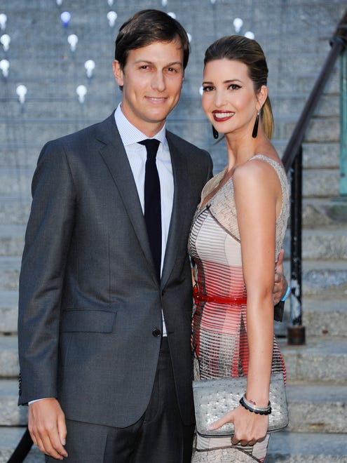Kushner and Ivanka Trump attend the Vanity Fair Tribeca Film Festival party at the State Supreme Courthouse on April 17, 2012, in New York.