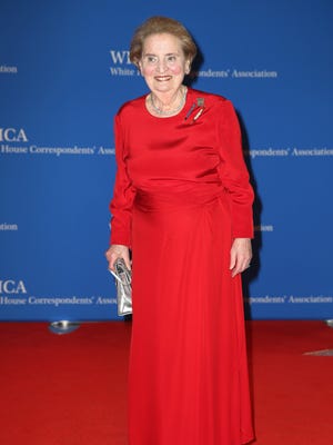 Former United States Secretary of State Madeleine Albright attends the 2017 White House Correspondents' Dinner on April 29, 2017.