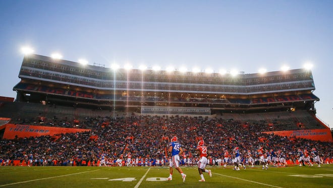 A general view of Ben Hill Griffin Stadium during Florida's spring game.
