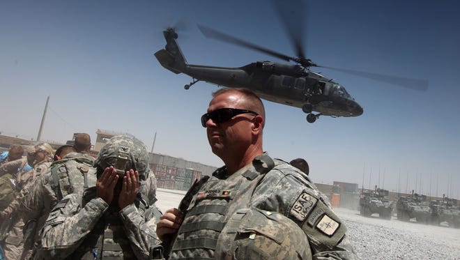 This file photo taken on June 8, 2010 shows U.S. forces in southern Afghanistan.
