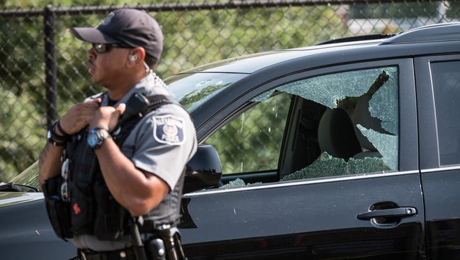 The baseball park where Congressional Republican baseball practice was the scene of a shooting in Alexandria, Va is now on lockdown.