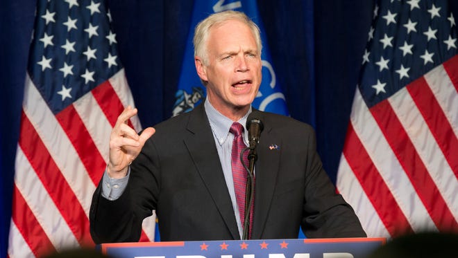 Sen. Ron Johnson speaks at a rally for Donald Trump on Nov. 1, 2016, in Eau Claire, Wis.