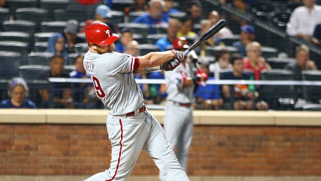 Sept. 5: Phillies starting pitcher Ben Lively hits a two run home run against the Mets.