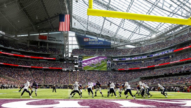 The Vikings hosted the Chargers on Sunday as they opened U.S. Bank Stadium for football.